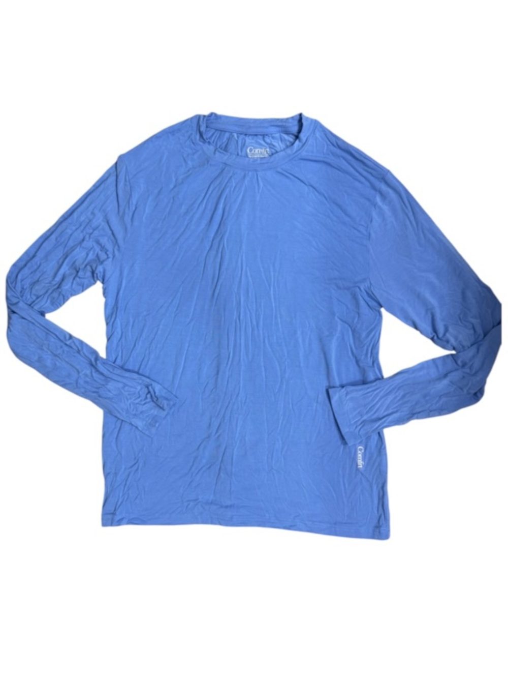 COMFRT Women’s Cloud Lounge Allure Blue Long Sleeve Tee EUC